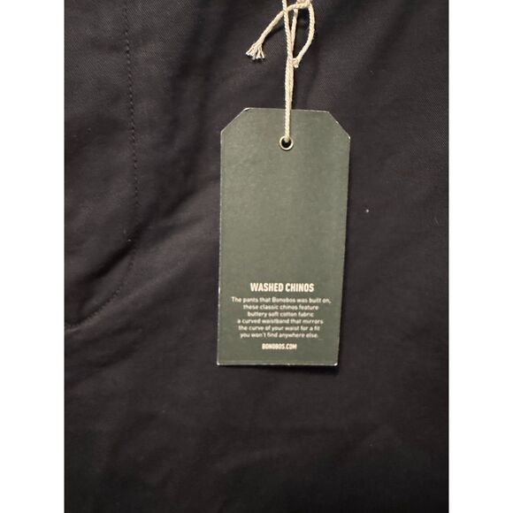 NWT Bonobos Mens The Original Chino Pants Washed Size 34x32 Jet Blues - Picture 3 of 6